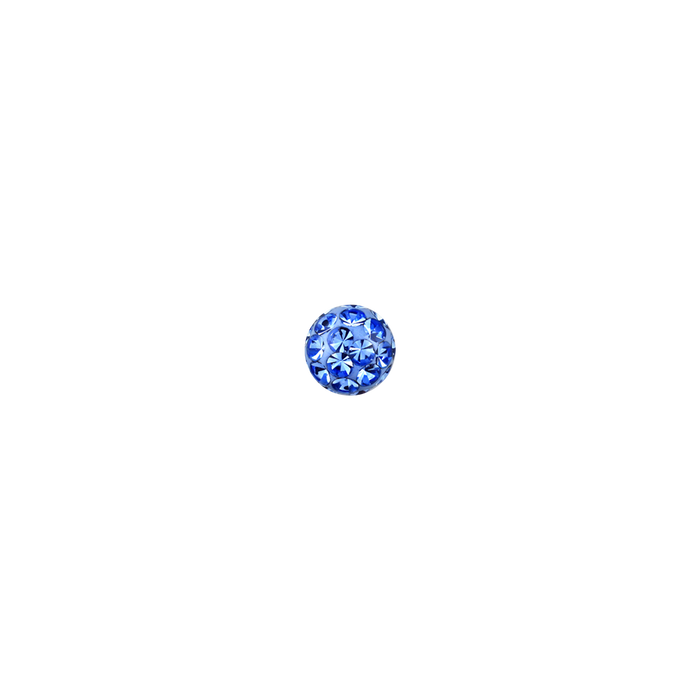 14g 5mm Light Sapphire Ferido Externally Threaded Ball 5mm / Light Sapphire / Acrylic