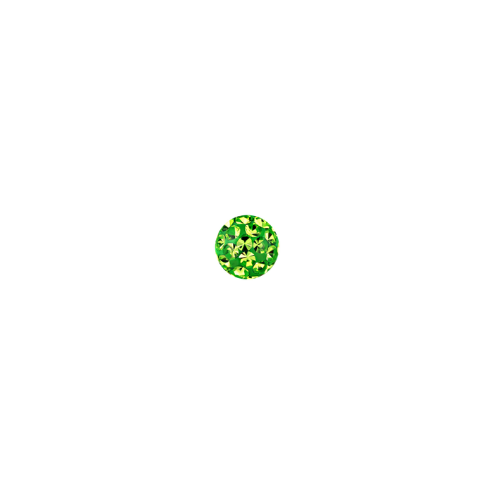14g 5mm Peridot Ferido Externally Threaded Ball 5mm / Peridot / Acrylic