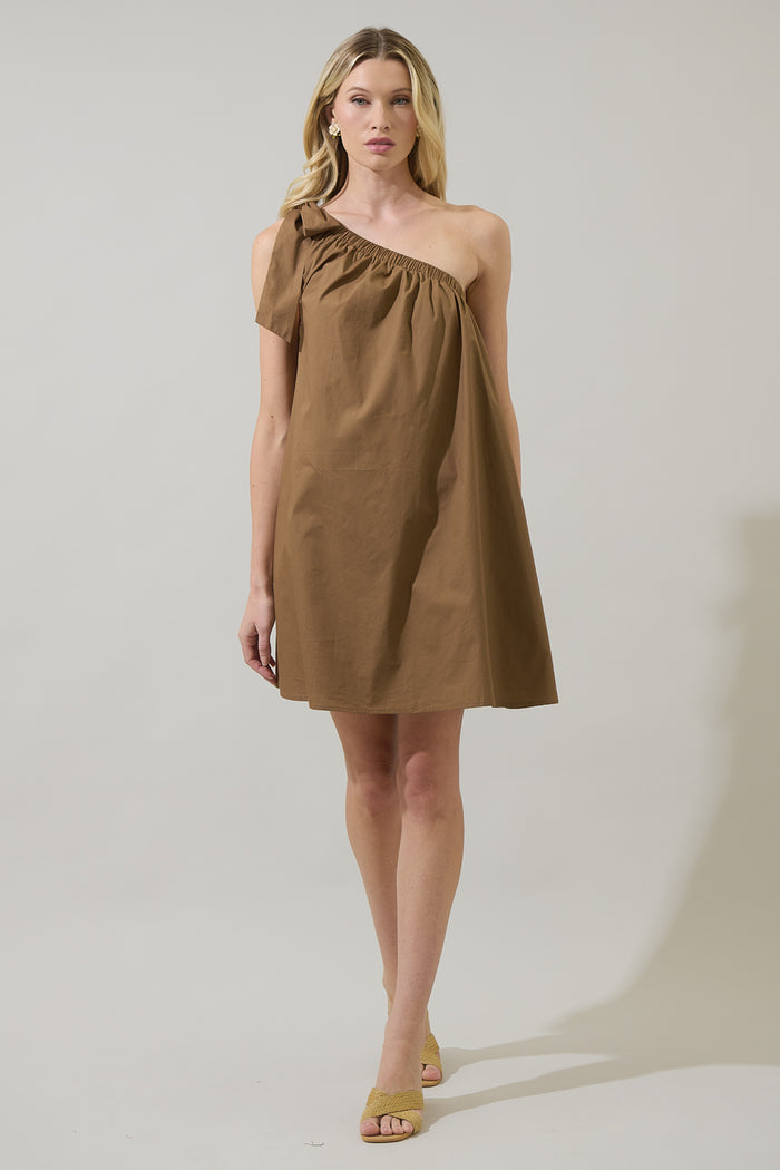 Adley Shift One Shoulder Mini Dress