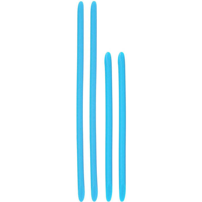 Amani Azure hand paddle strap kit in blue, designed for swimming training, with adjustable straps and ergonomic paddle shape.