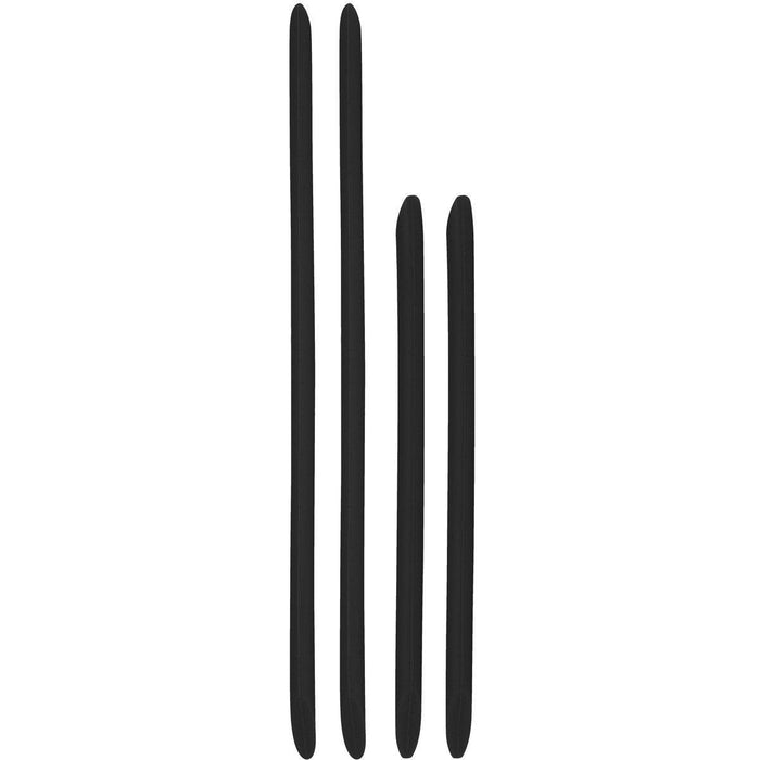 Amani Jet hand paddle strap kit in black attached to a swimming paddle, designed for water sports and swim training.