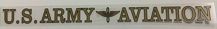 Army Aviation with Branch Strip Decal