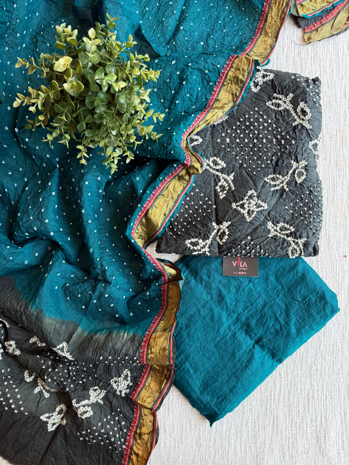 Bandhej cotton salwar material