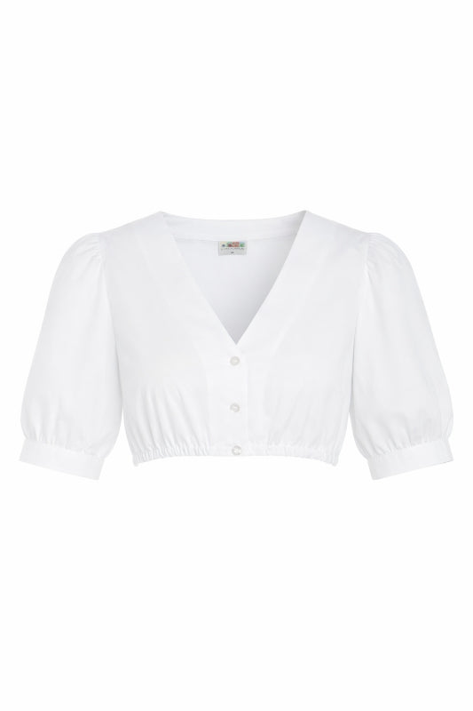 Berwin V-Neck Dirndl Blouse "Janis" white