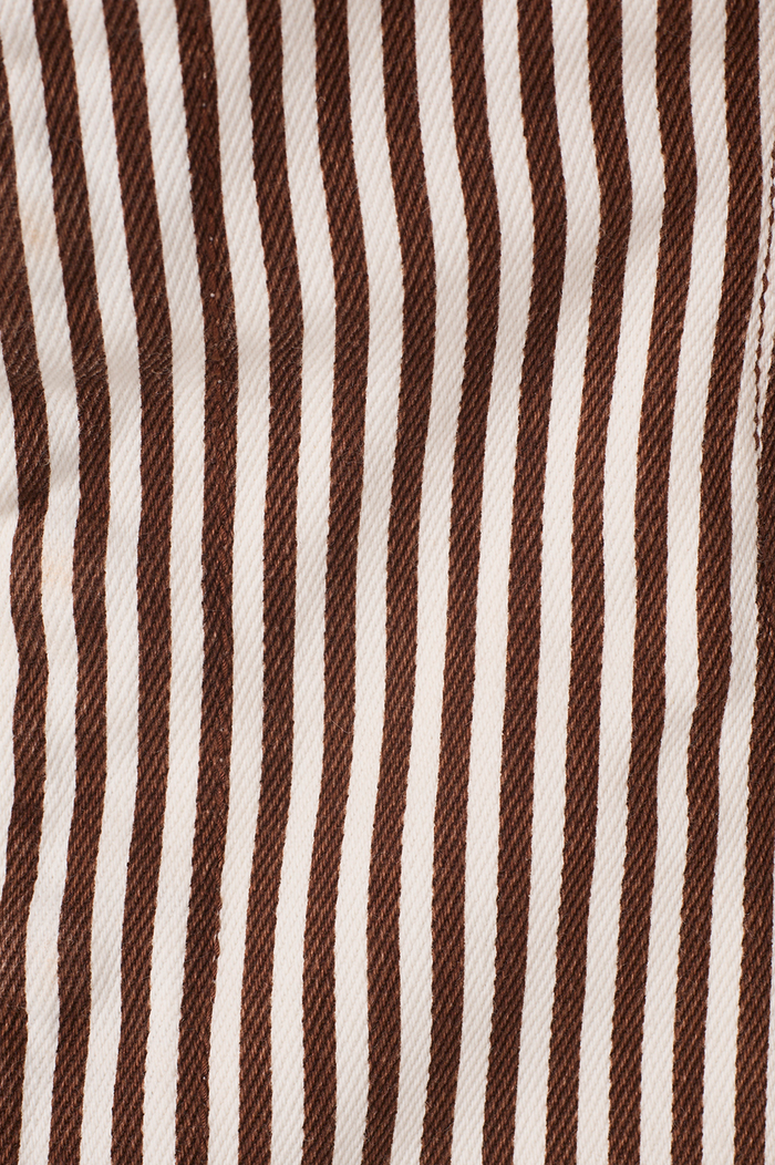 Brown Stripes Removable Straps Twill Top_6