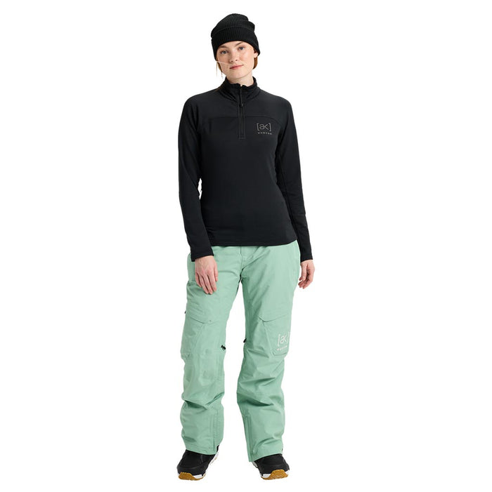 Burton Womens AK Helium 1/4 Zip Grid Fleece - True Black
