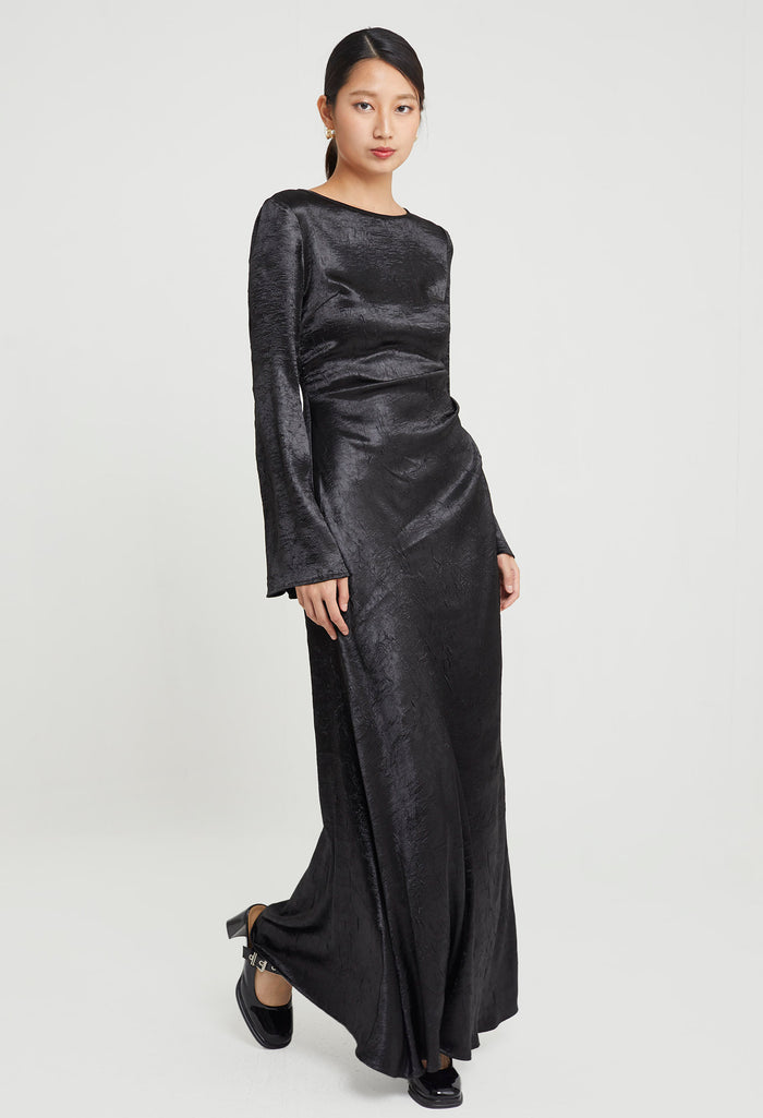 Chandelier Satin Maxi Dress