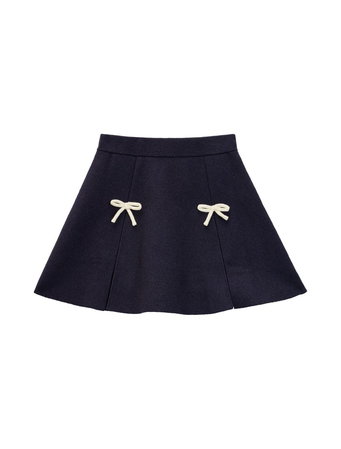 Coco Bow Girls Knit Skirt Forever New