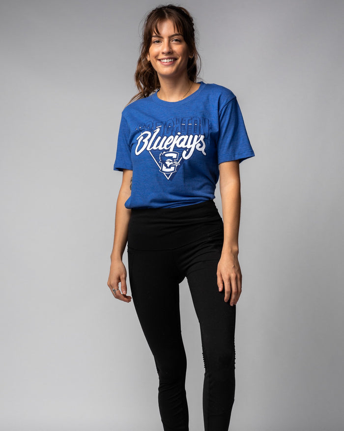 Royal Blue Creighton University Bluejays 90s Throwback Vintage T-Shirt Wide