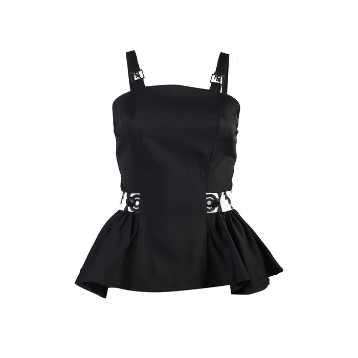 Fabrosanz: Black Peplum Top