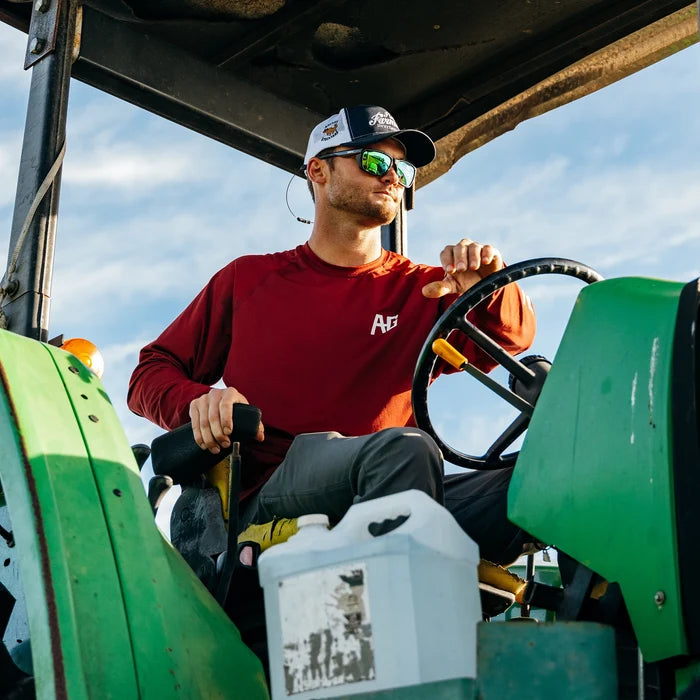 Farm Pro Long Sleeve - Maroon