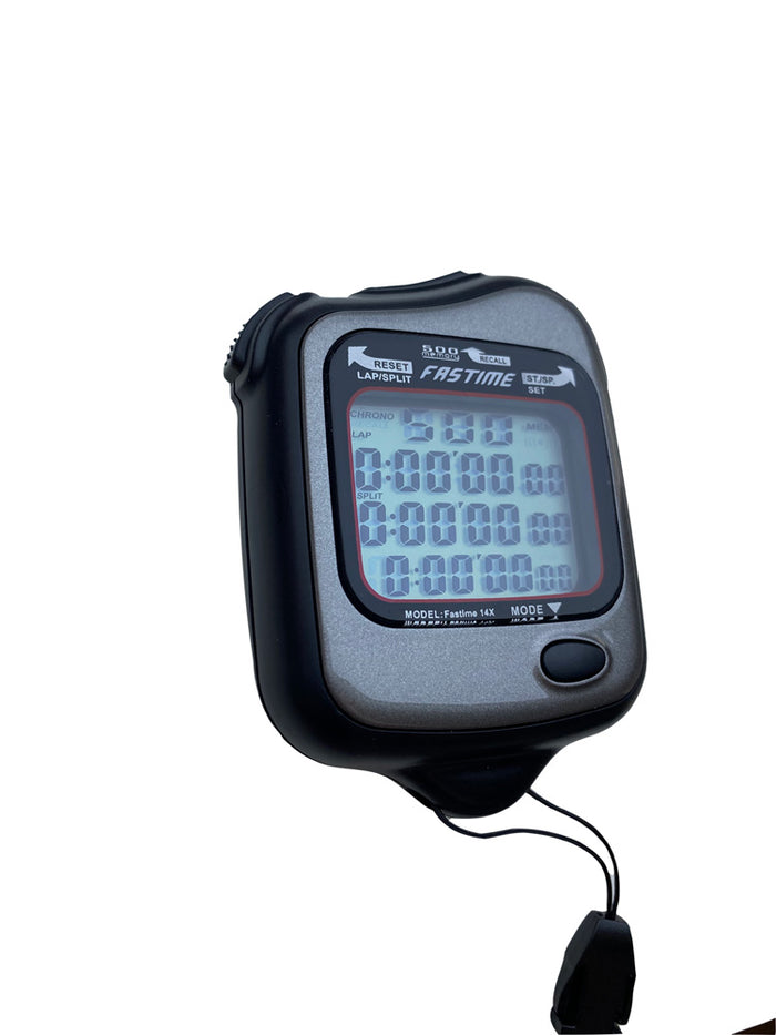 Fastime 14X grey stopwatch with digital display, precision timing, and durable design from Fastime.