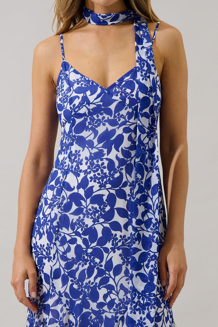Hagny Pleated Midi Dress Kian Floral