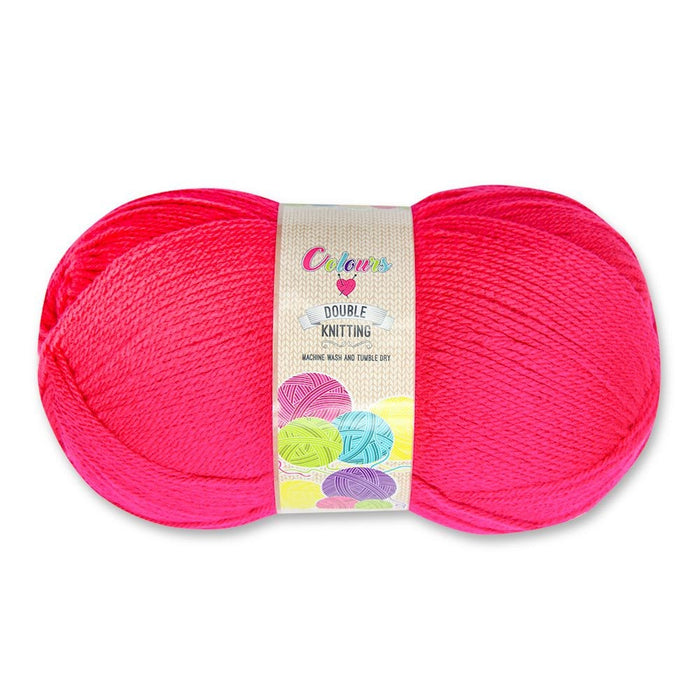 Double Knit Yarn 1X150G - Hot Pink 322479-Bright-Pink