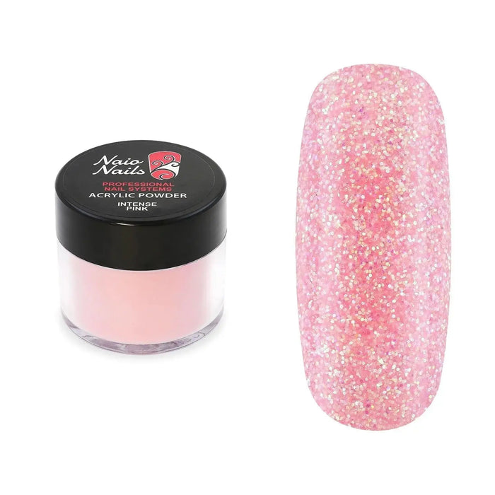 Intense Pink Shimmer Acrylic Powder Naio Nails