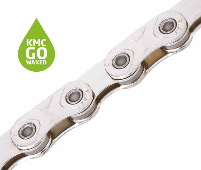 KMC X Flat Waxed Chain 12/13 Speed Silver