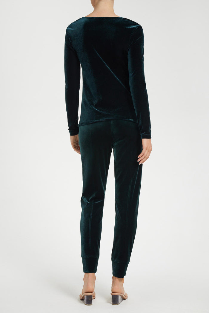 Kori Stretch Velvet Jogger