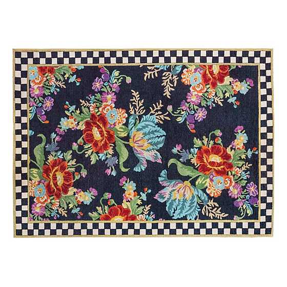 Mackenzie Childs Rug Flower Market Washable