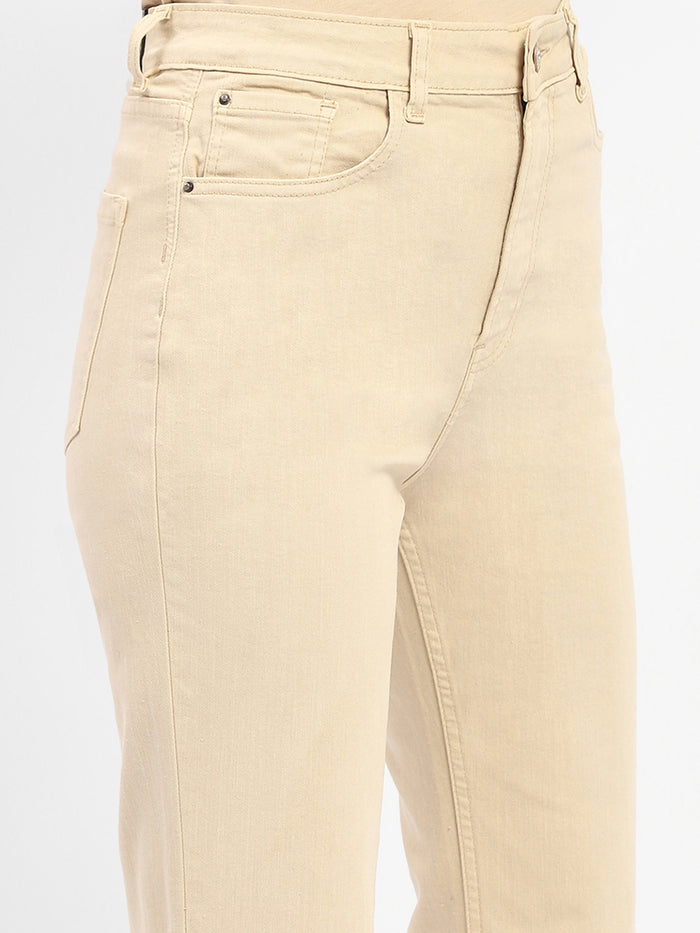 Madame Flared Fit Beige Jeans