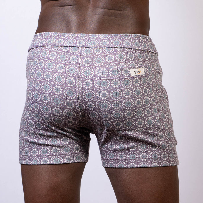 MANDALA LINEN TEXTURE SHORTS