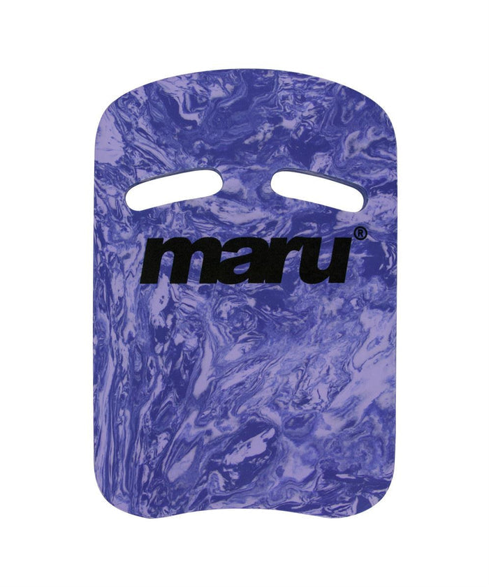 Maru Swirl Two Grip Fitness Kickboard in purple, designed for swimming training and water fitness exercises.