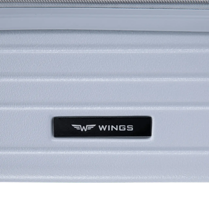 Walizka średnia Wings ABS+ 24" Customized PASTEL BLUE DOG customized