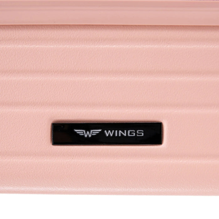 Walizka średnia Wings ABS+ 24" Customized SOFT PINK JAMNIK customized
