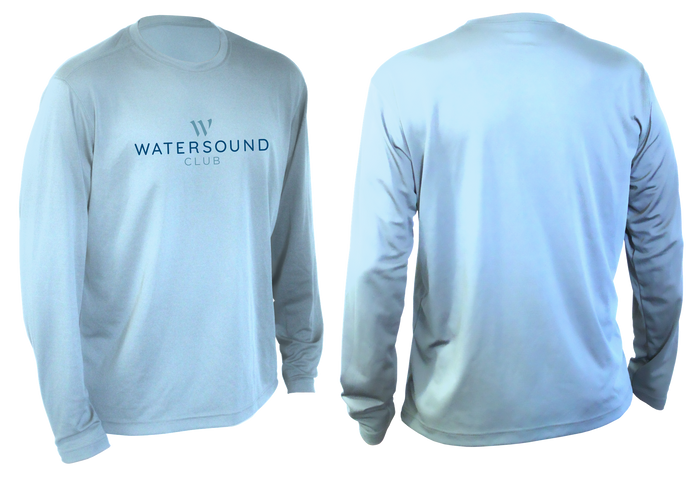 Men's Ice Blue LS SPF Tee