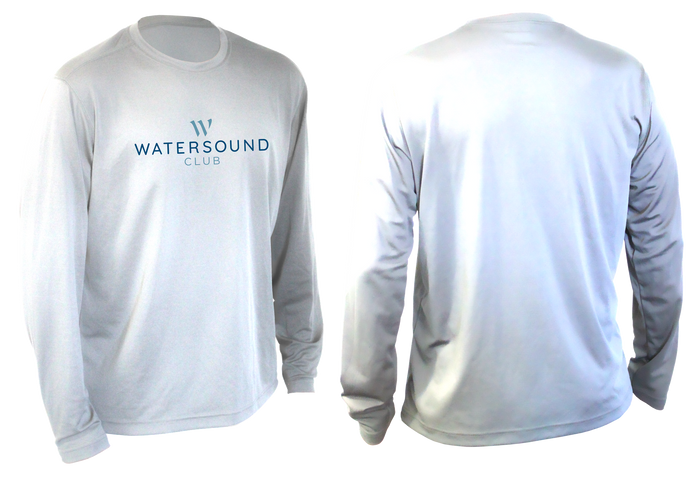 Men's White LS SPF Tee