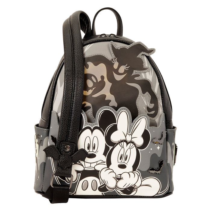 Mickey and Minnie Gjost light up glow loungefly mini backpack