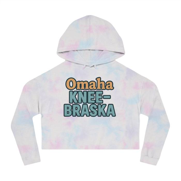 "Omaha KNEE-Braska" Cropped Hoodie for Women
