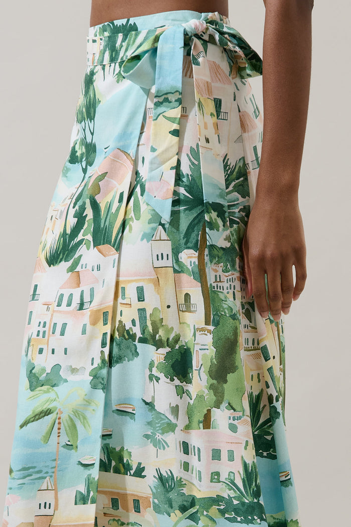 Piti Town Maxi Wrap Skirt
