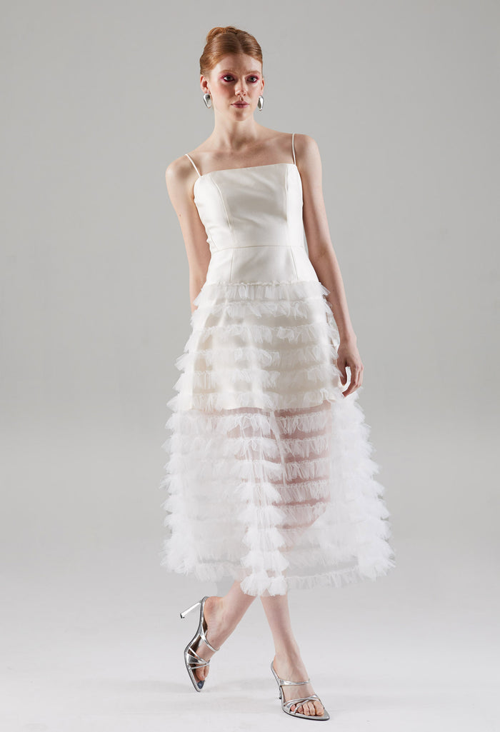 Puffy Chiffon Tulle Dress