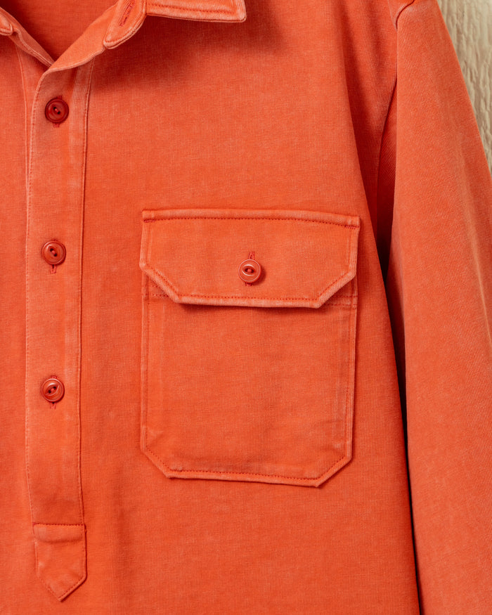 Salt Washed Knit Macarthur in Burnt Orange