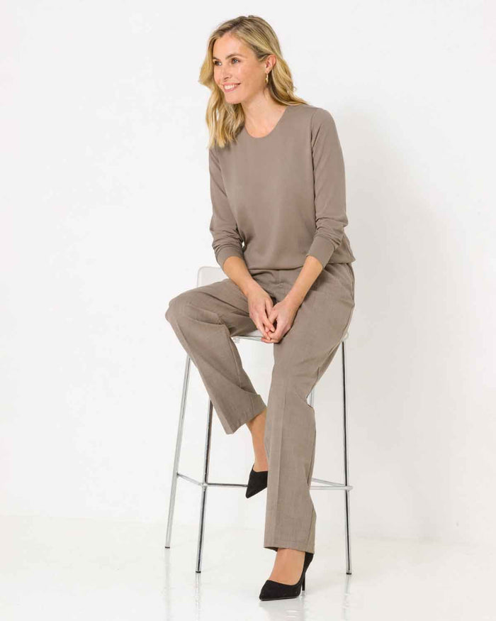 Sandown Pull On Trousers - Tawny - The Classic Boutique