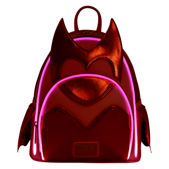 Scarlet witch marvel light up loungefly mini backpack