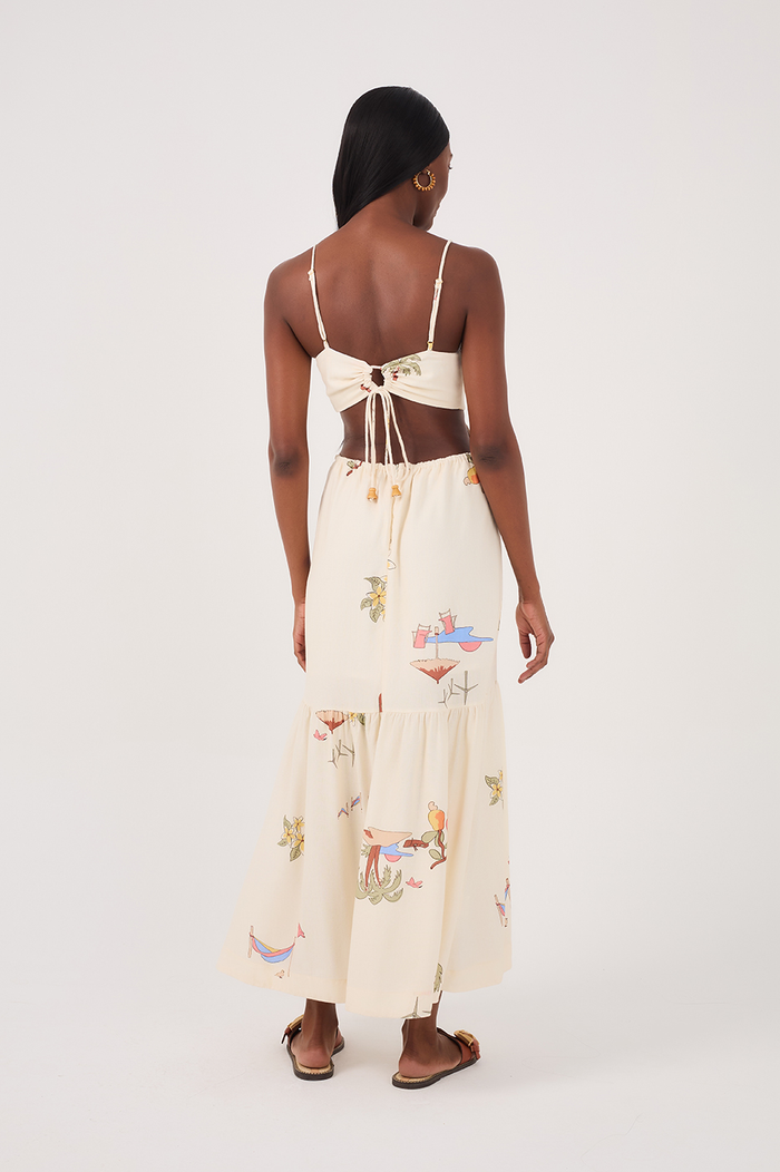 Scenes Print Midi Dress_6