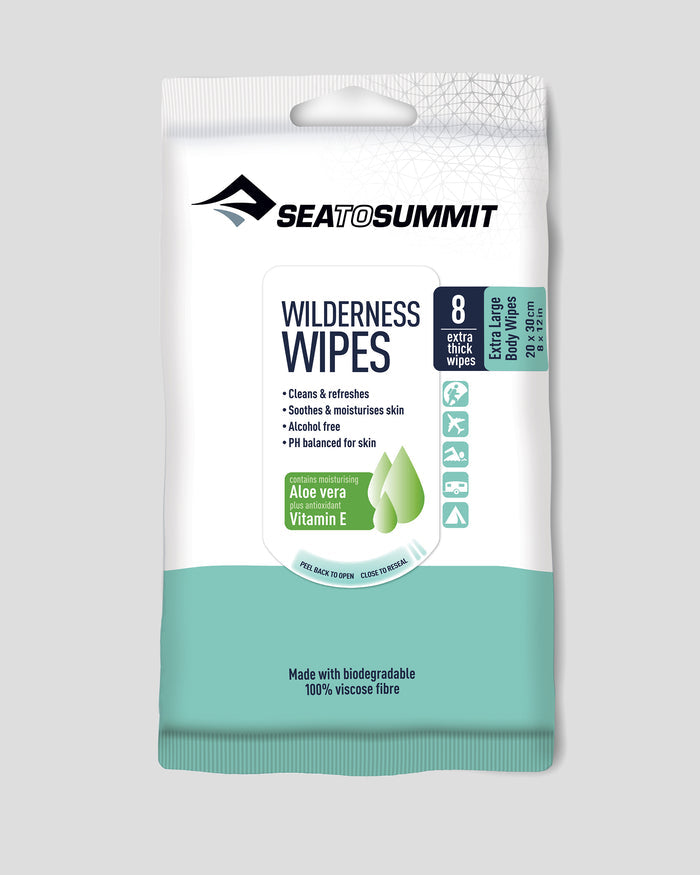 Sea to Summit Wilderness Wipes 8 Pack - White