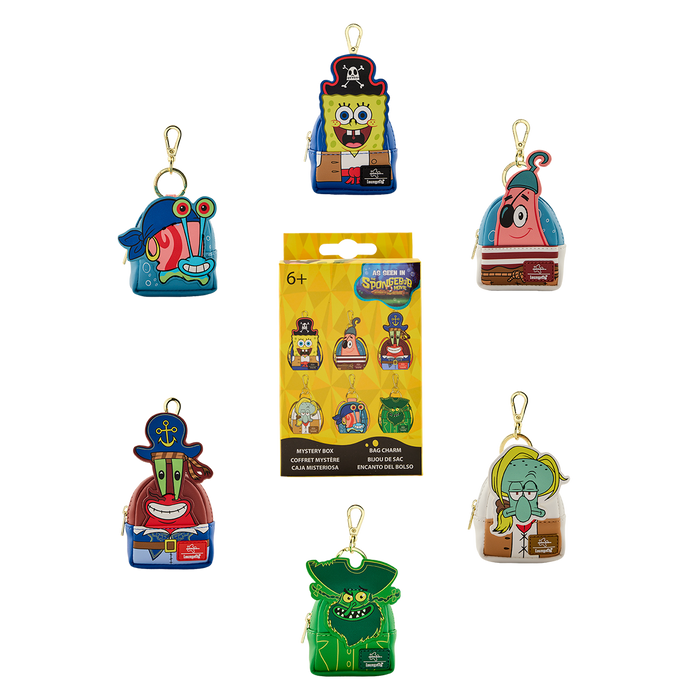 Spongebob squarepants loungefly mini bag charm, single blind pack supplied, pre order