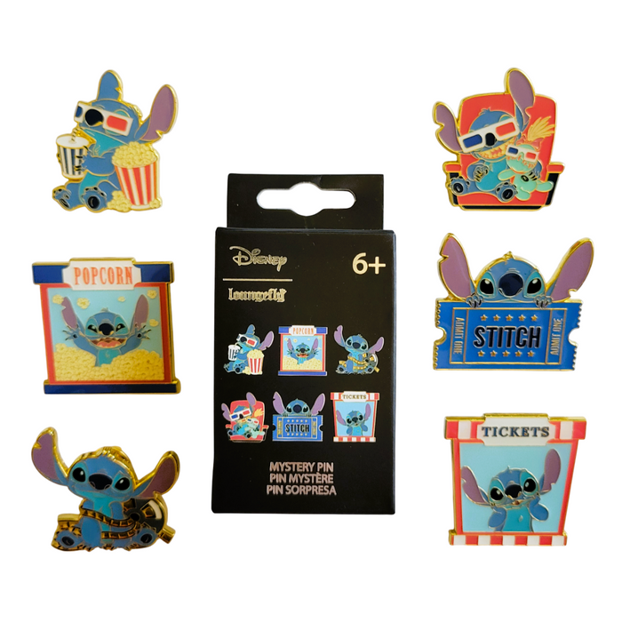 Stitch at the movies loungefly pin single pin pack
