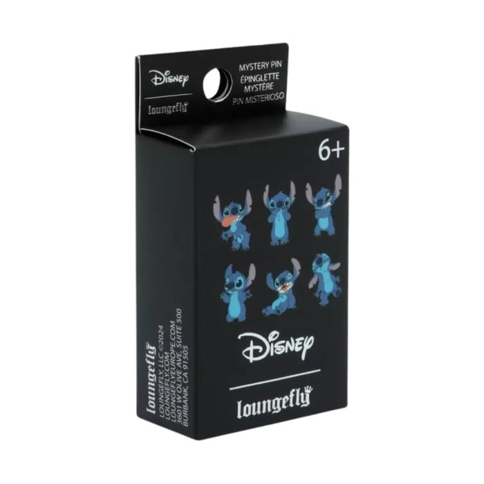 Stitch character, loungefly pin single blind box character supplied