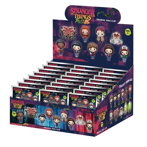 Stranger things tales of 85 monogram bag clip, single random character supplied