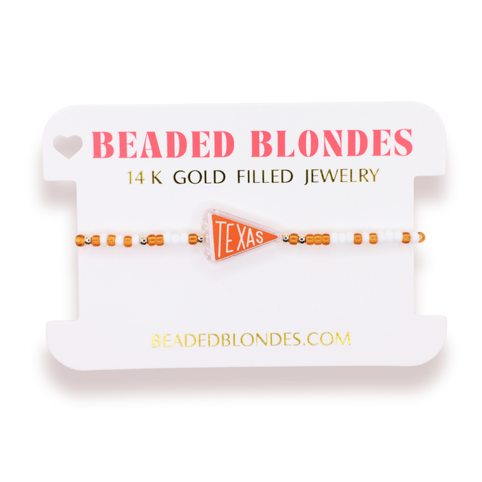 Texas Flag Bracelet on Color