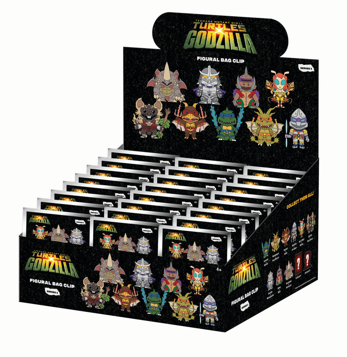 Turtles godzilla monogram bag clip single blind pack supplied