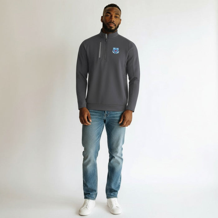 U.S. Coast Guard Men's Generation 1/4 Zip Pullover (Carbon/Silver)*