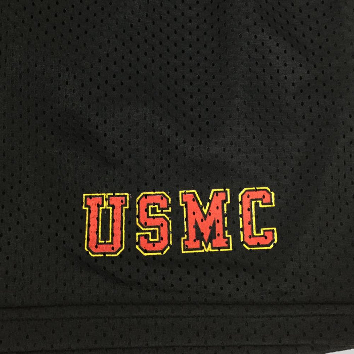 USMC ATHLETIC POCKET MESH SHORTS (BLACK) 2