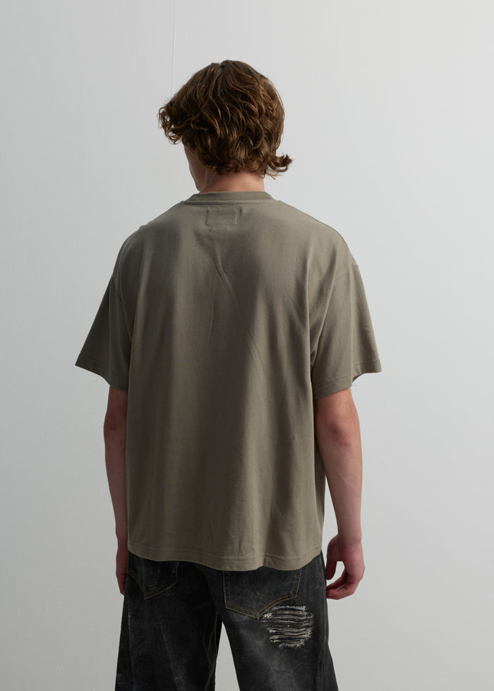 VELVET LOGO CREW NECK TEE