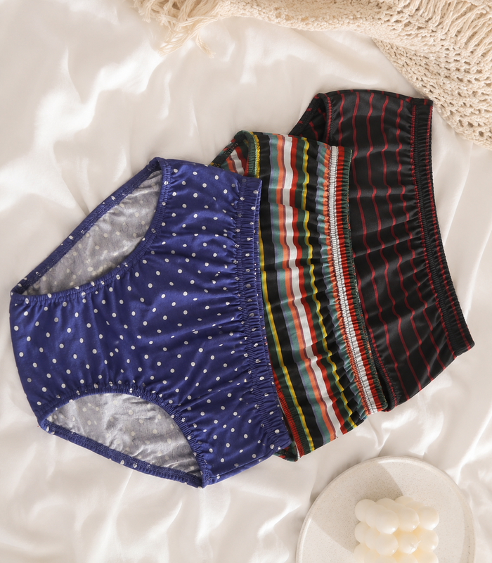 Women's Jersey Cotton Brief Panties – Pack of 3 Multicolor