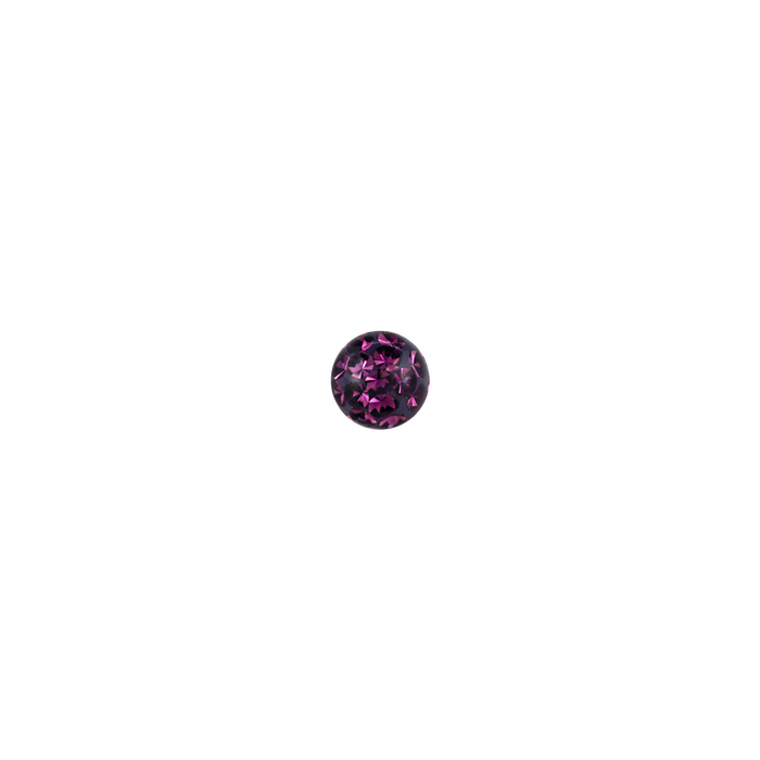 14g 5mm Amethyst Ferido Externally Threaded Ball 5mm / Amethyst / Acrylic