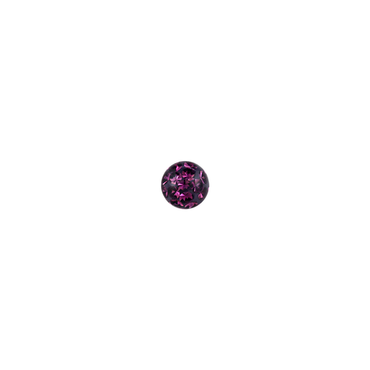 14g 5mm Amethyst Ferido Externally Threaded Ball 5mm / Amethyst / Acrylic